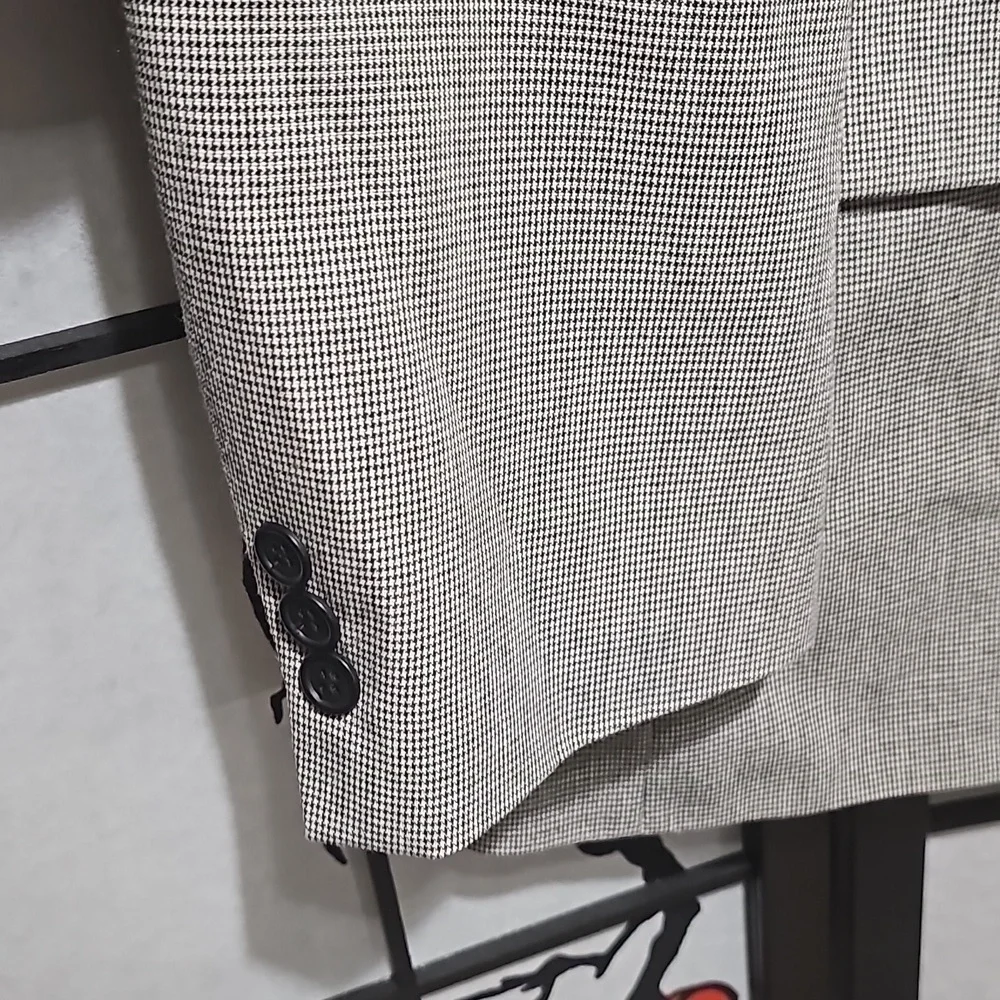 Irvine Park Silver Blazer Suit Jacket Size 46R Vintage